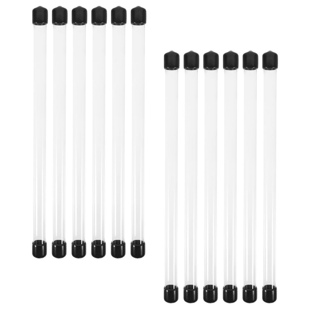Incense Holder - 12 sztuk – lekkie, przezroczyste tuby
