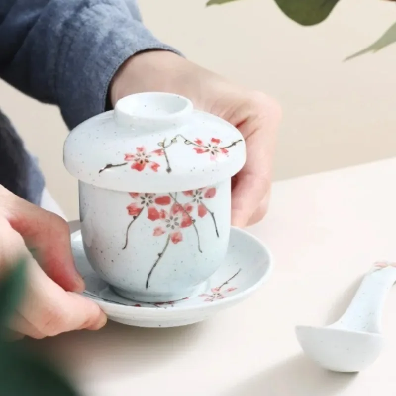 Japanese Snacks - Porcelanowy garnek do gotowania, japoński wzór