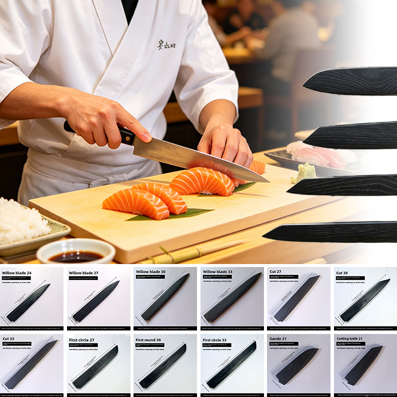 Czarna lakierowana osłona noża – Japanese Knife recenzja i cena